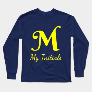 Letter M Letter Art Long Sleeve T-Shirt